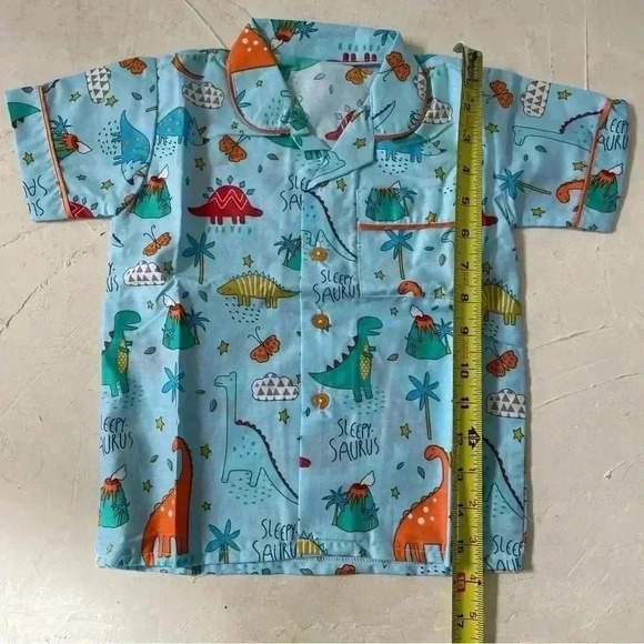 Kids dinosaurs pajamas unisex NEW without tags - Picture 6 of 10